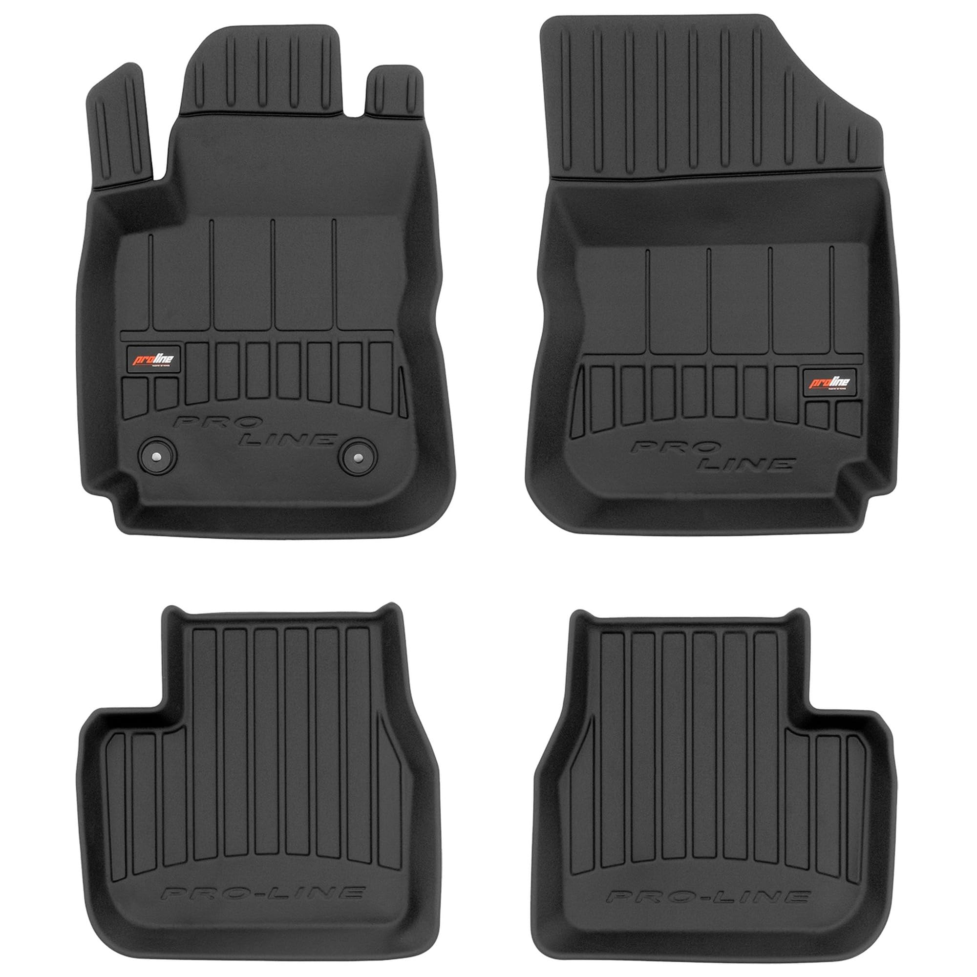 MOTOS Set Tappetini Gomma Auto + Bagagliaio Per Citroen C4 Cactus 2014-2021 Antiscivolo