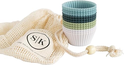 Vista 11 de The Silicone Kitchen - Tazas de silicona reutilizables para hornear no tóxicas Sin BPA Apto para lavavajillas
