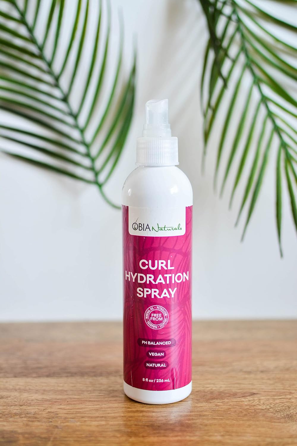 OBIA Naturals Curl Hydration Spray - Refreshing, Moisturizing, Nourishing Hydrator for Dry Hair and Curls, 8 ounce.