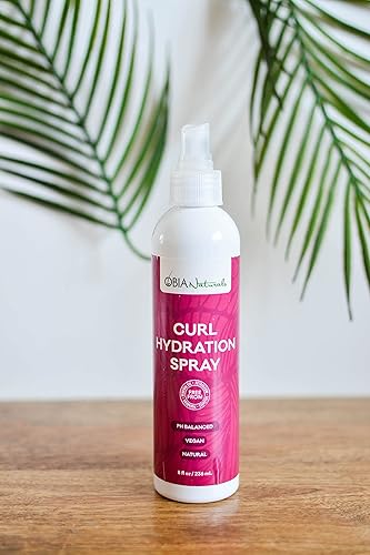 Miniatura 4 de OBIA Naturals Spray de hidratación para rizos  Hidratante refrescante, hidratante y nutritivo para cabello seco y rizos, 8 onzas.