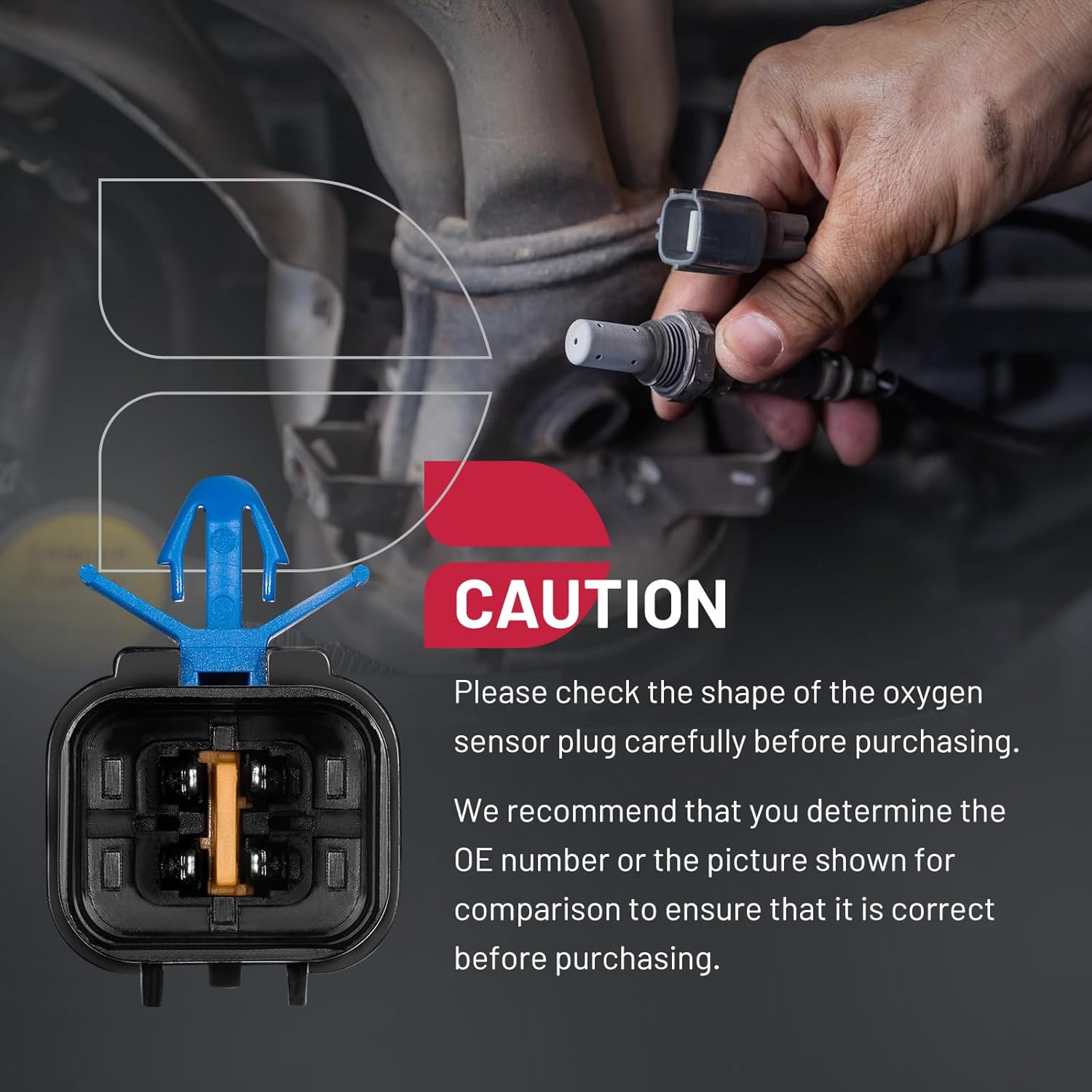 BDFHYK Oxygen Sensor Upstream Downstream O2 Sensor,Compatible with Kia Amanti, Optima, Rondo, Sedona, Sorento, Compatible Hyundai Santa Fe, XG350, 2002-2010, 2.7L 3.5L, 234-4194 Replacement 2PCS