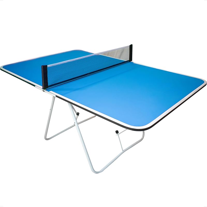 Mini mesa de ping-pong de la familia Butterfly | Mesa de ping pong portátil de 1 pieza, ideal para juegos de chupar rueda | 2 pies de altura | Ideal para reuniones familiares | Ajustable para un juego más lento