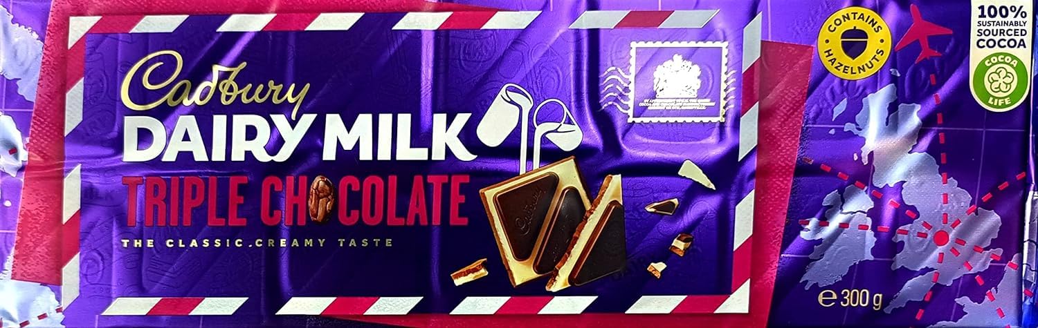 Cadburys Dairy Milk Triple Chocolate 300g (imported) (B0D26CPFBL) Amazon Price History, Amazon Price Tracker
