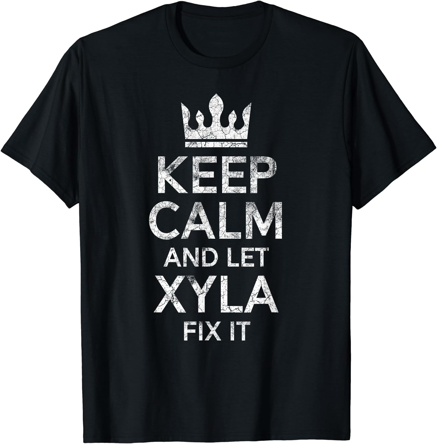 Cute Vintage Personalized Keep Calm for Xyla T-Shirt