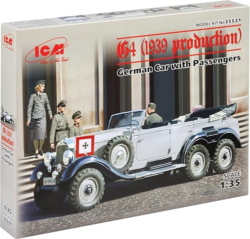 ICM Modelos G4 1939 Producción Coche alemán con kit de construcción de pasajeros