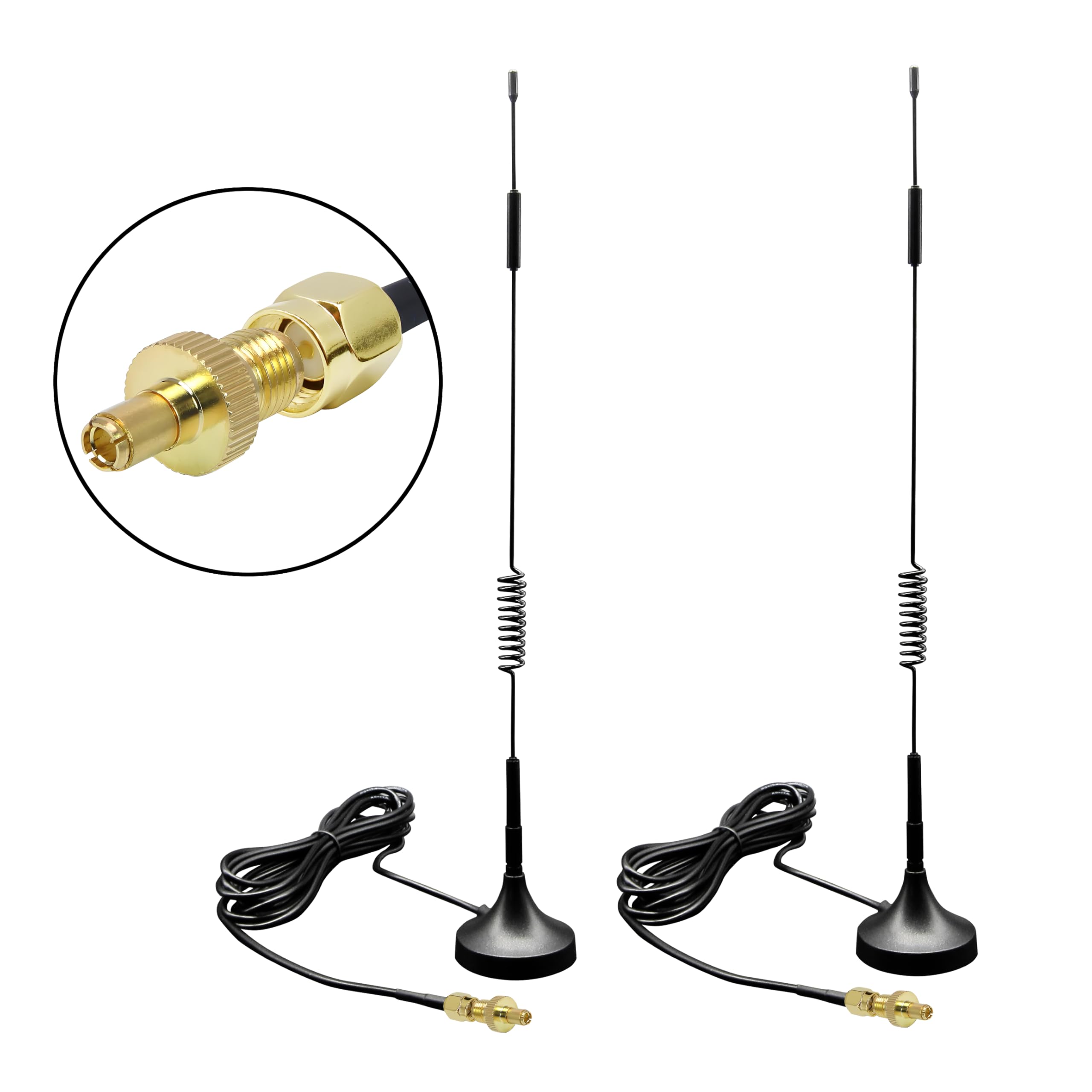 5G Antenna External Antenna for T Mobile 5G Home Internet, Netgear Nighthawk M7 Pro /M6 Pro/M5/M1, Jetpack MiFi 8800L Hotspot Router - 2 Pack (5G Antennas SMA + TS9 Adapters)