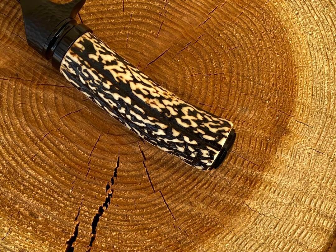 ガングリップ　鹿の角グリップ　ロッドビルディング　トラウト　渓流　ブラック ガングリップ 鹿の角グリップ ロッドビルディング トラウト 渓流