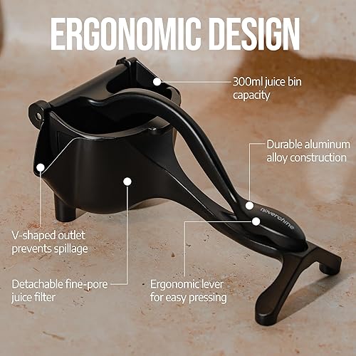 Miniatura 6 de Lemon Sqeeuzer Exprimidor manual de mano Exprimidor de prensa de cítricos para jugo de naranja fresca, limón, lima, granada Exprimidor de limón de