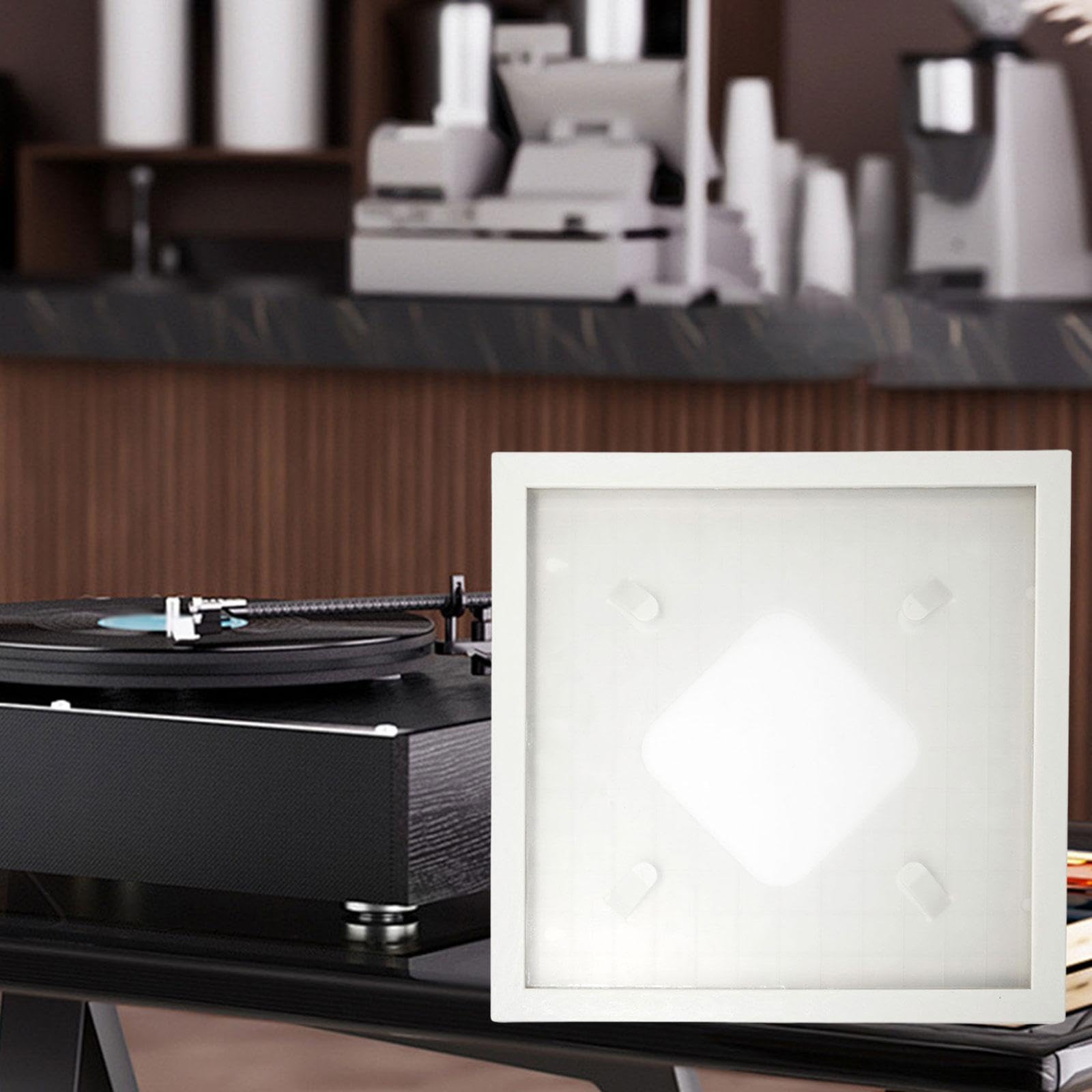 Telaio in Vinile per Esposizione di copertine di Album a Parete, Bianco