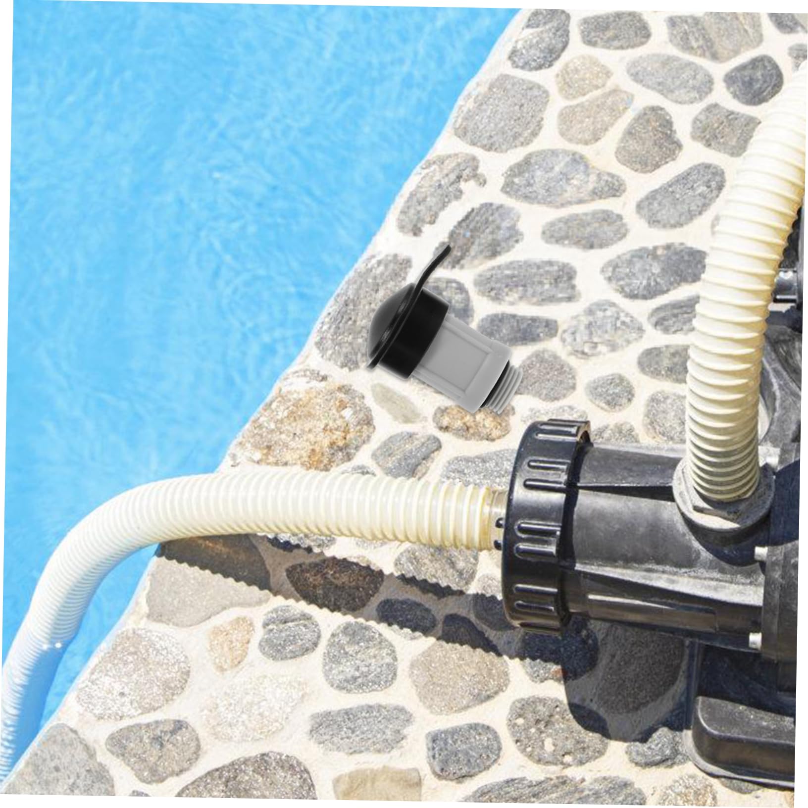POPETPOP 5 Stück Luftablassventil klein Schwimmbad im Freien freigeben Teile Ventilwechsel Ventiladapter Pool-Ersatz oberirdischer Pool Luftventilanschluss Plastik