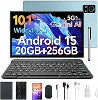 Tablet Xixaomiro M7 10.1" Android 15, 20GB + 256GB, acompanha película, caneta, mouse, teclado e fone de ouvido. Tela 1920x1200, Wi-Fi, câmera 13MP + 5MP, bateria 8000mAh – Azul
