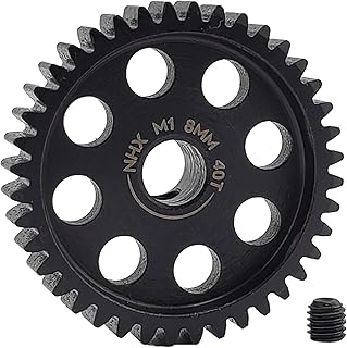 NHX RC MOD1 8mm Bore Hardened Steel 40T Pinion Gear Speed Run Drag Racing