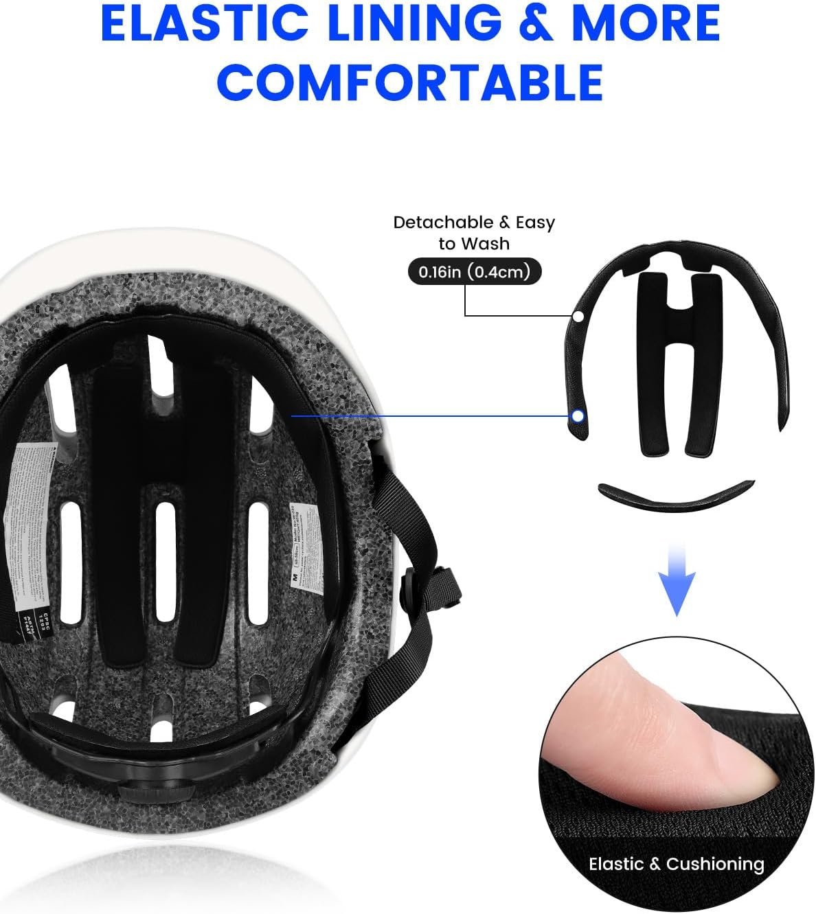 Skateboard Helmet, Adjustment Bike Helmets, Multi-Sport Bicycle Skateboard Skating Longboard Commuter Helmet for Men Women