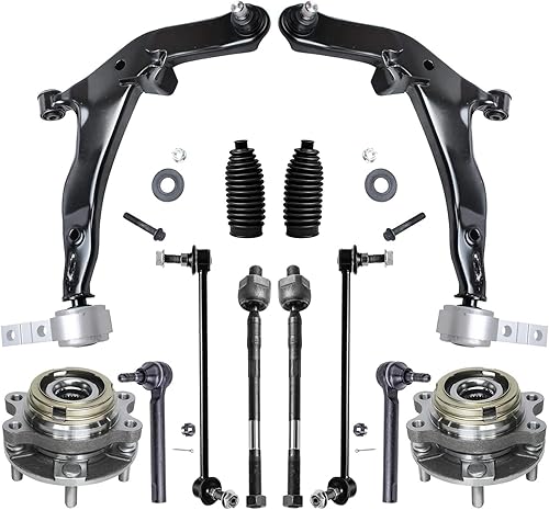 Miniatura 418 de Detroit Axle - Kit de cubos de rodamiento de rueda delantera de 6 piezas para Dodge Dart 2013-2016, Chrysler 200 2015-2017, 2 cojinetes de rueda