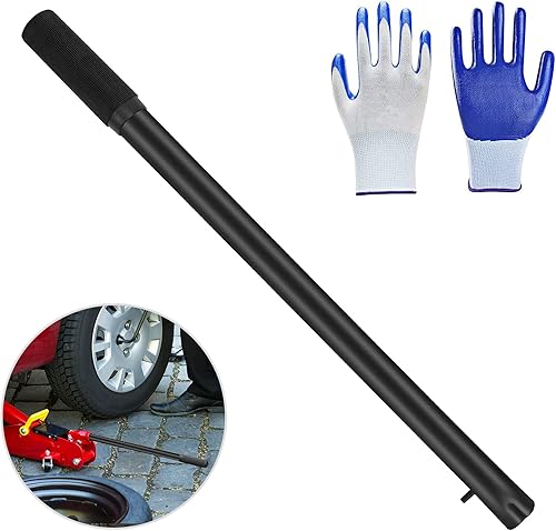 ANCKNE Mango hidráulico horizontal de 2 toneladas, reemplazo de mango de gato, con guantes de goma, accesorios para gatos de automóvil, color rojo