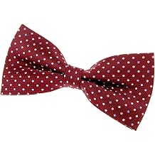 Vintage Three-Colour Polka Dots Woven Pre-tied Bow Tie 5"