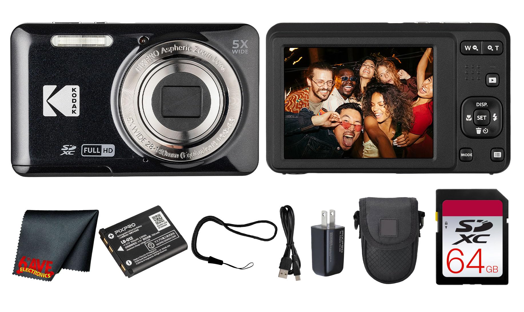 Buy Kodak PIXPRO FZ55 Digital Camera (Black) | 16MP Sensor, 5X
