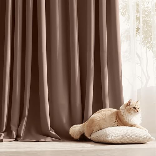 Miniatura 4 de RYB HOME Cortinas para exteriores para porche, opacas, impermeables, para privacidad exterior, para cenador delantero, jardín, patio, puerta,