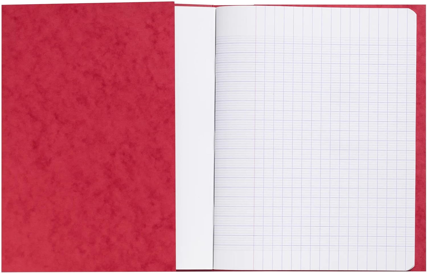 Exacompta - Nr ref. 32125E - Opakowanie 10 okładek na zeszyty 17x22 cm z prawdziwej błyszczącej karty z polem rejestracyjnym - Idealny do szkoły uczelni uniwersytetów - Kolor czerwony