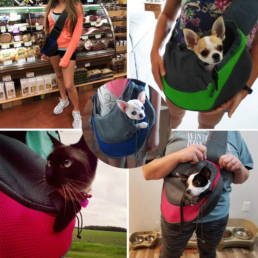 Sac de Transport pour Chat et Chien - Bandoulière Épaule Sling pour Animaux de Compagnie