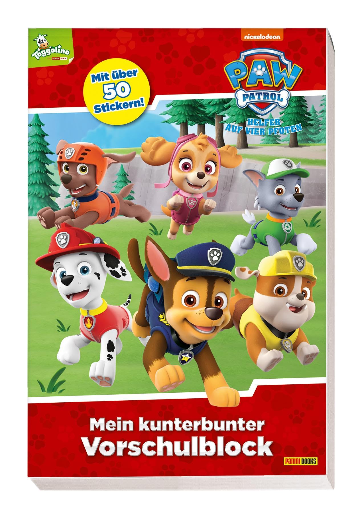 PAW Patrol: Mein kunterbunter Vorschulblock: mit über 50 Stickern!