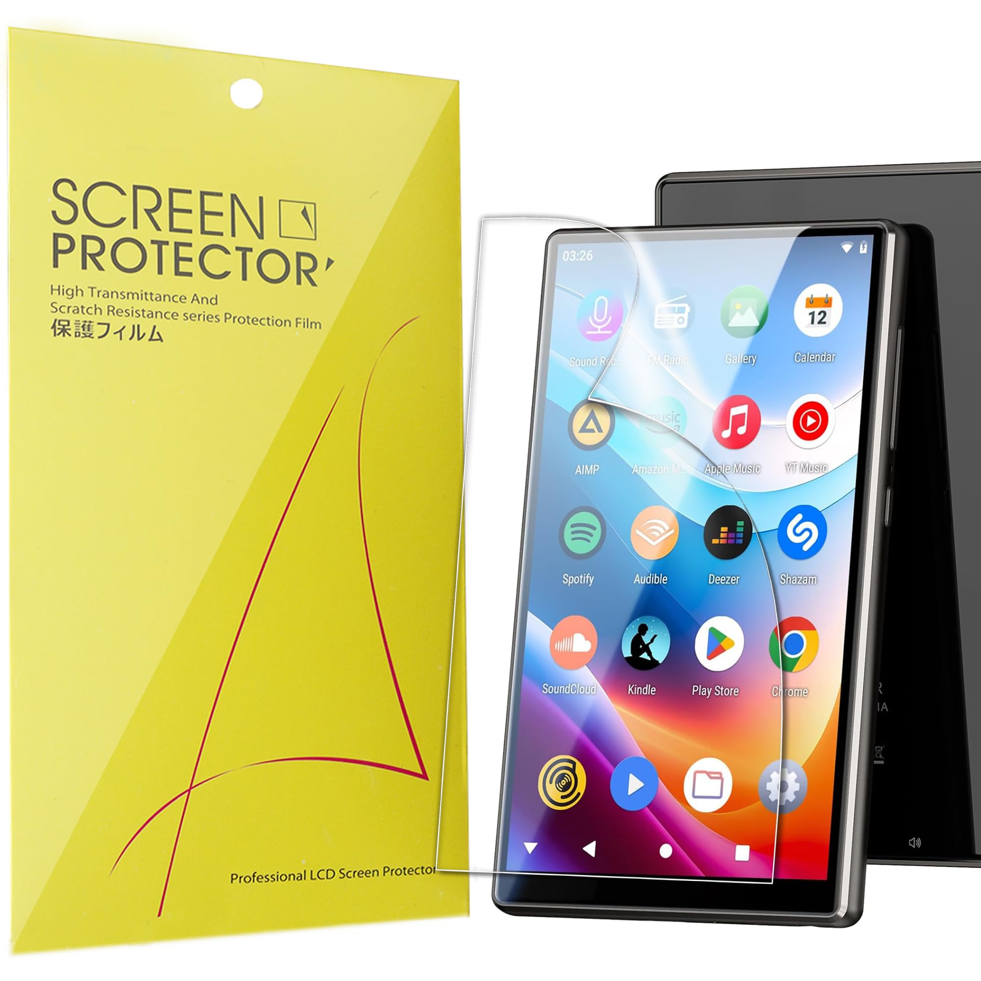 Lamshaw Compatible for Fanvace M3 MP3 Player Screen Protector, [6 Pack] Full Coverage TPU Clear Film Compatible for Fanvace M3 5