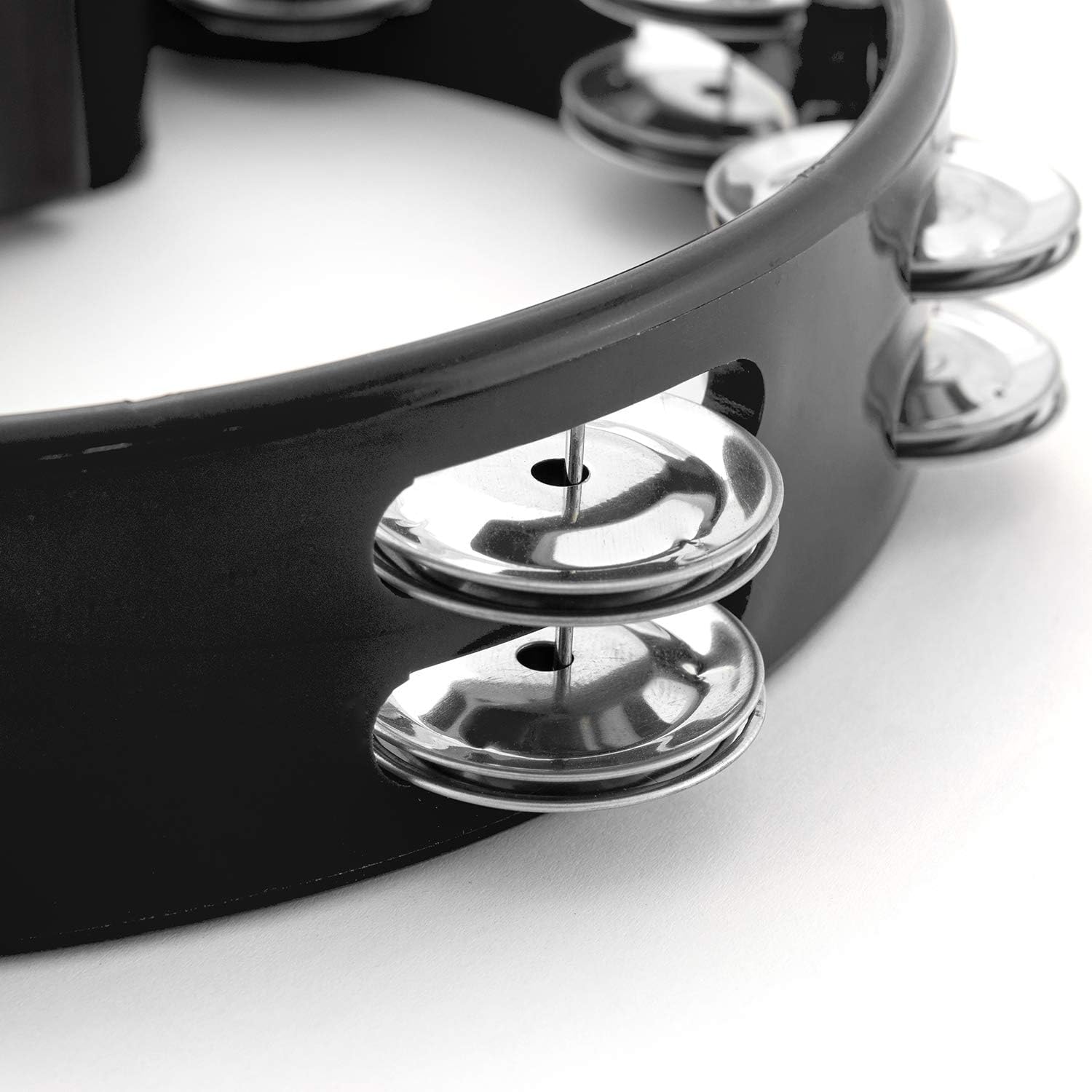 Tiger Tambourine, Black Single (TAM14-BK)