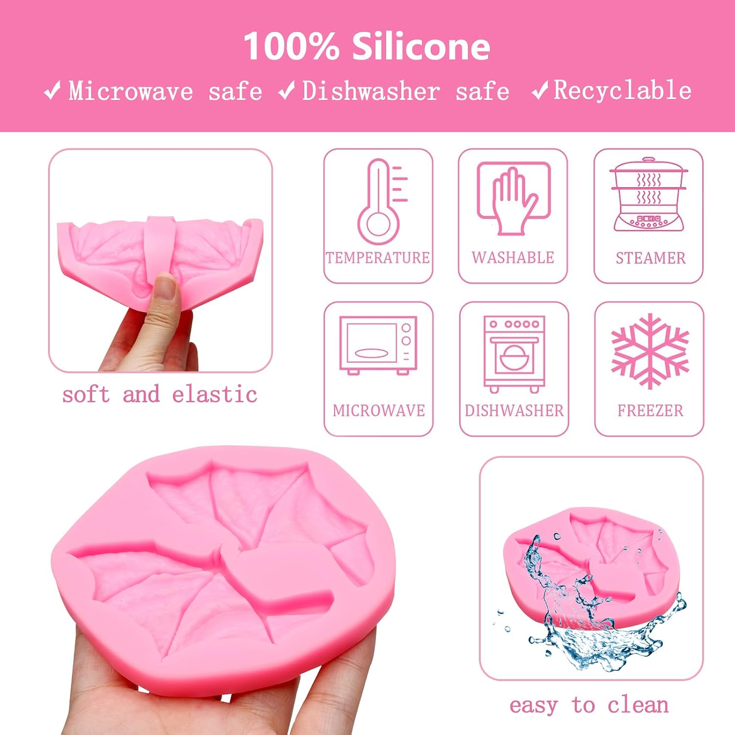 Bat Wings Silicone Fondant Mold Halloween Silicone Molds