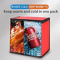 Vista 9 de Bodaon Paquete de 1 bolsas de compras reutilizables aisladas, bolsa enfriadora de picnic XL con cremallera superior para frío, bolsa aislada