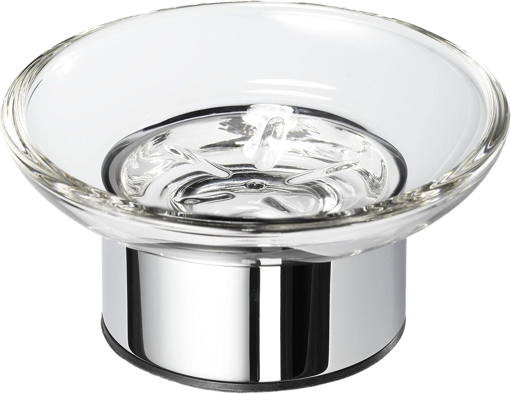 Geesa 6532-02 Soap Dish Freestanding with Clear Glass