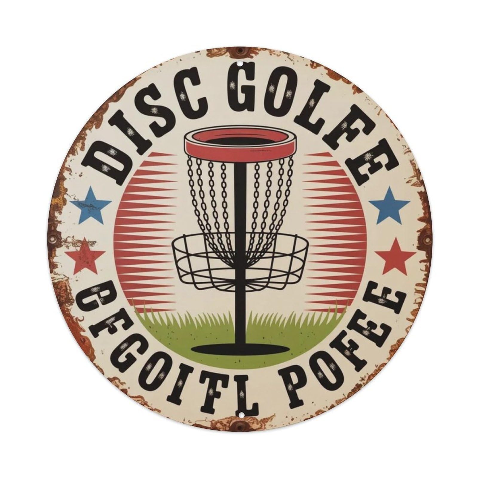 Disc Golf Metal Tin Sign Plaque