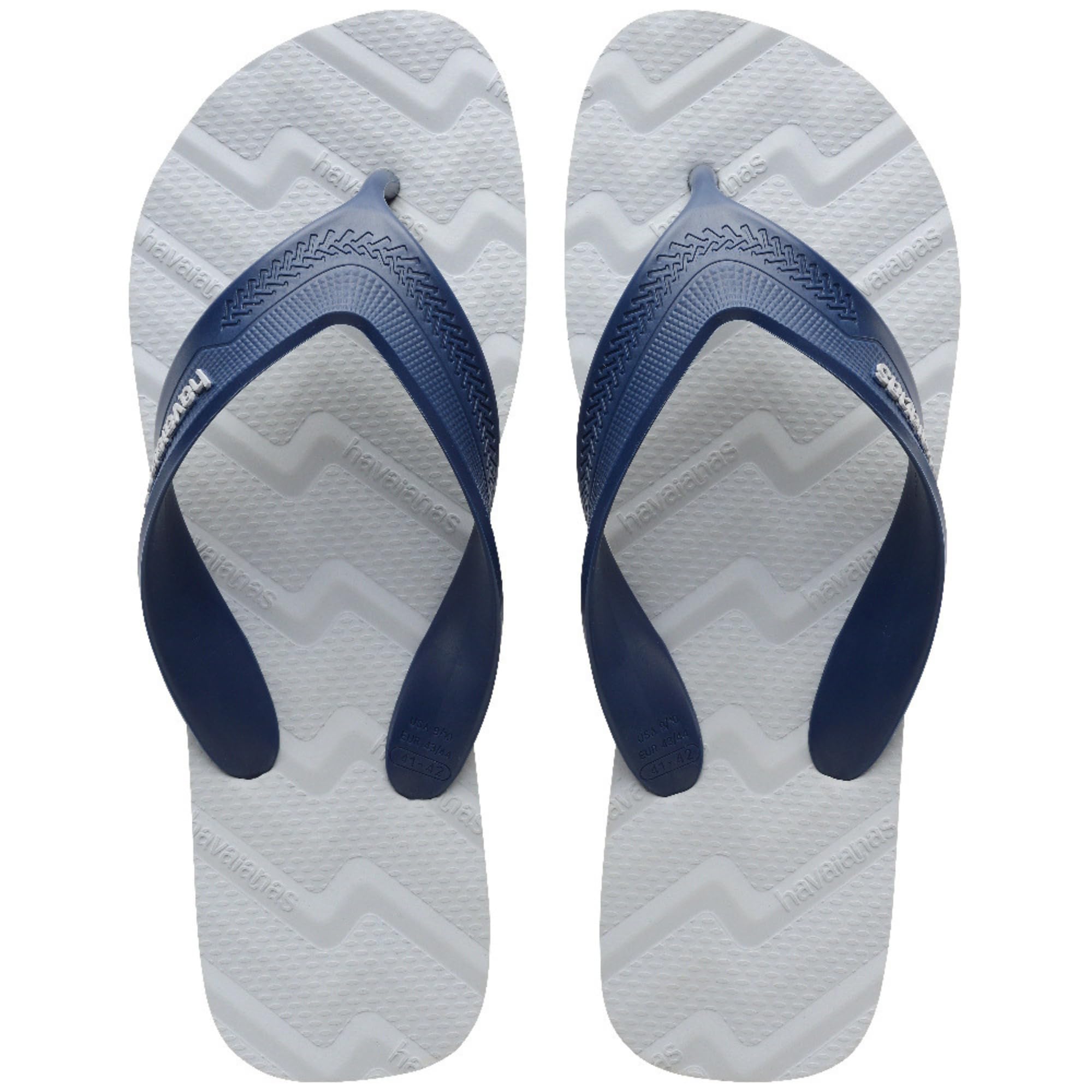 Havaianas - Track Waves, Chanclas Cómodas, Seguras y Duraderas, Tiras Anchas y Redondeadas y Suela Anatómica con Dibujo, Hombre