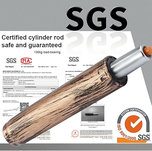 Miniatura 5 de XZSBDXHH Taburete giratorio retro de 360 con altura ajustable de 19.7 a 25.2 pulgadas, silla de trabajo de salón con 5 ruedas, cojín de piel