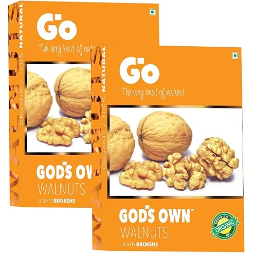 Go Organic Light Broken Walnut Kernels 500g