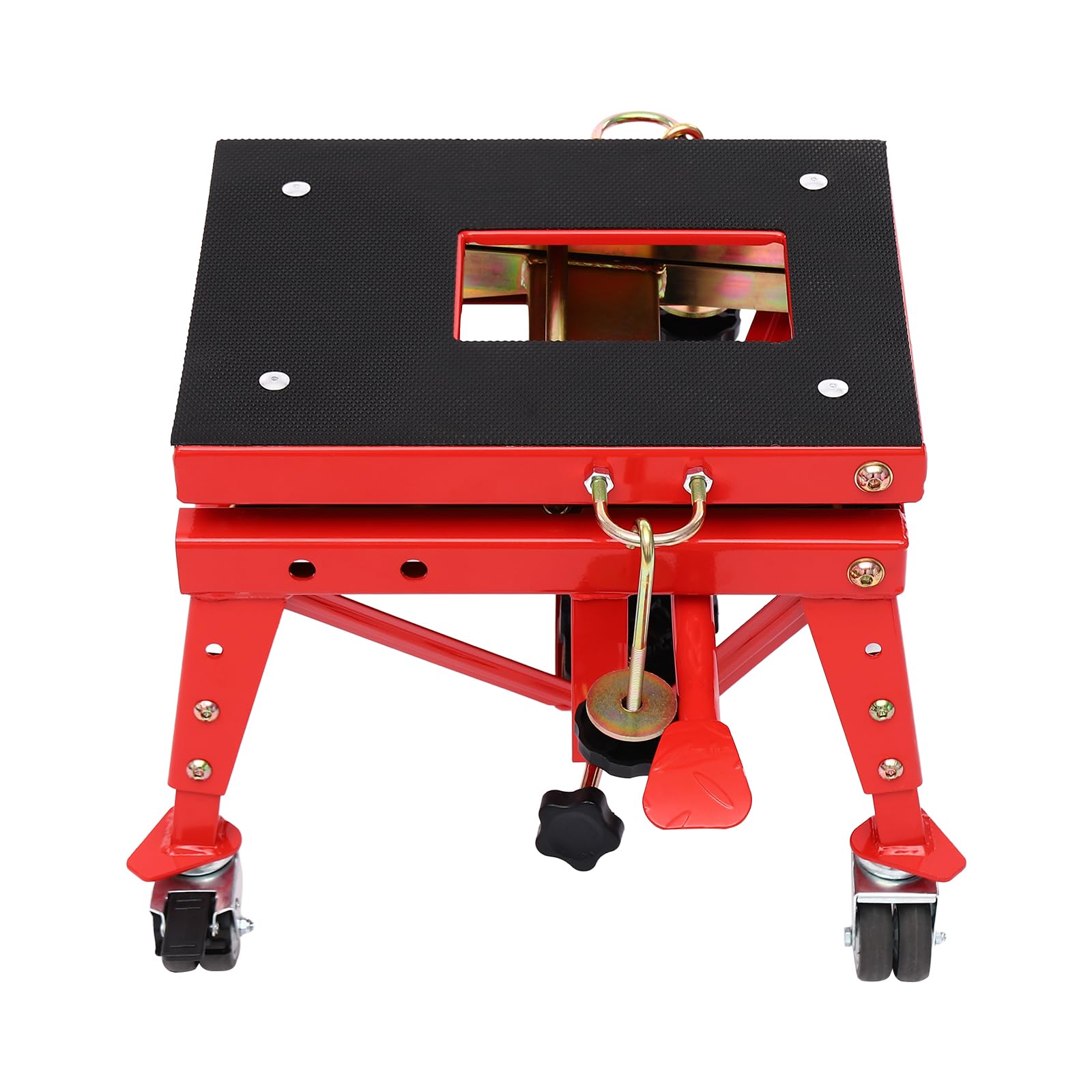 Sollevatore idraulico per moto, sollevatore a forbice, altezza regolabile, 305 – 800 mm, ruote fino a 160 kg, per officine, ATV Quads
