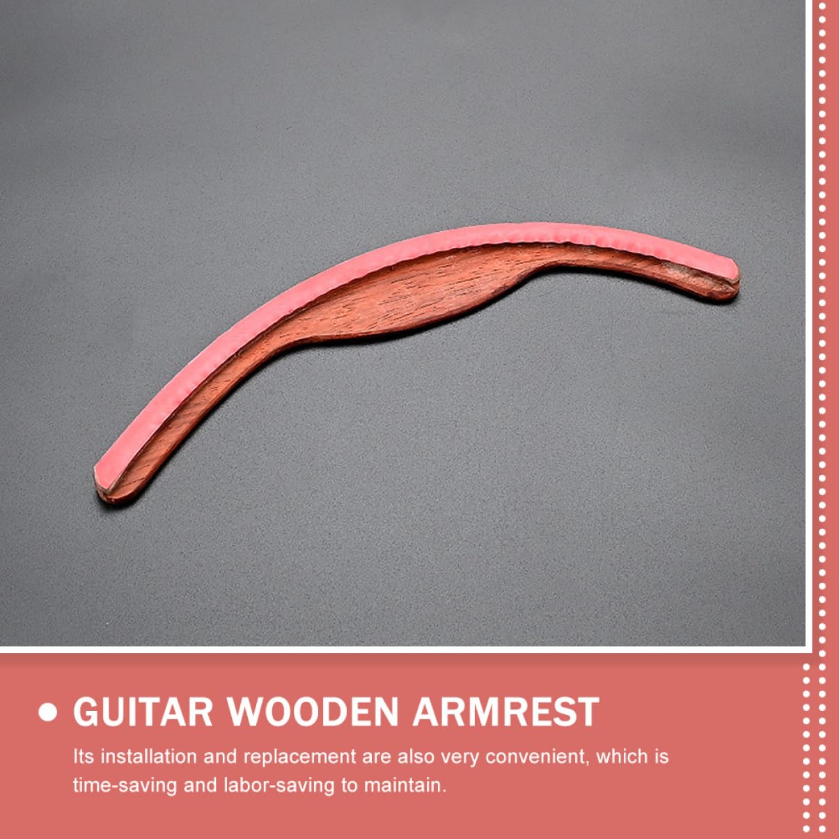 ibasenice 4pièces Guitare Repose-bras Bois Accessoire De Remplacement Pour Guitare Acoustique Et Classique Pratique Et Compatible Avec Les Modèles