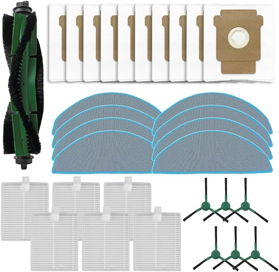 Comprehensive Replacement Parts Set For Roomba 105 Including Mop Cloth And Filters For Effective Dirt Capture(B)