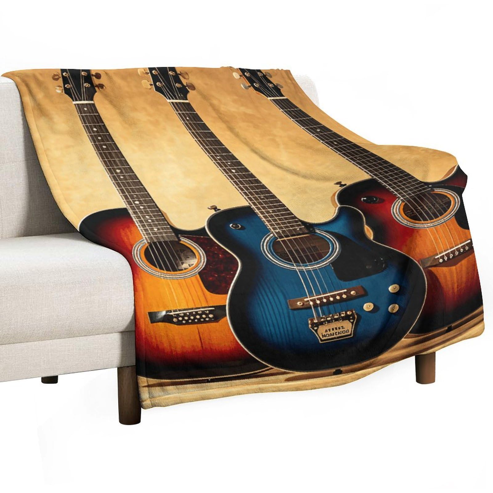 Couverture flanelle imprimée douce 127x178 cm pour lit et canapé