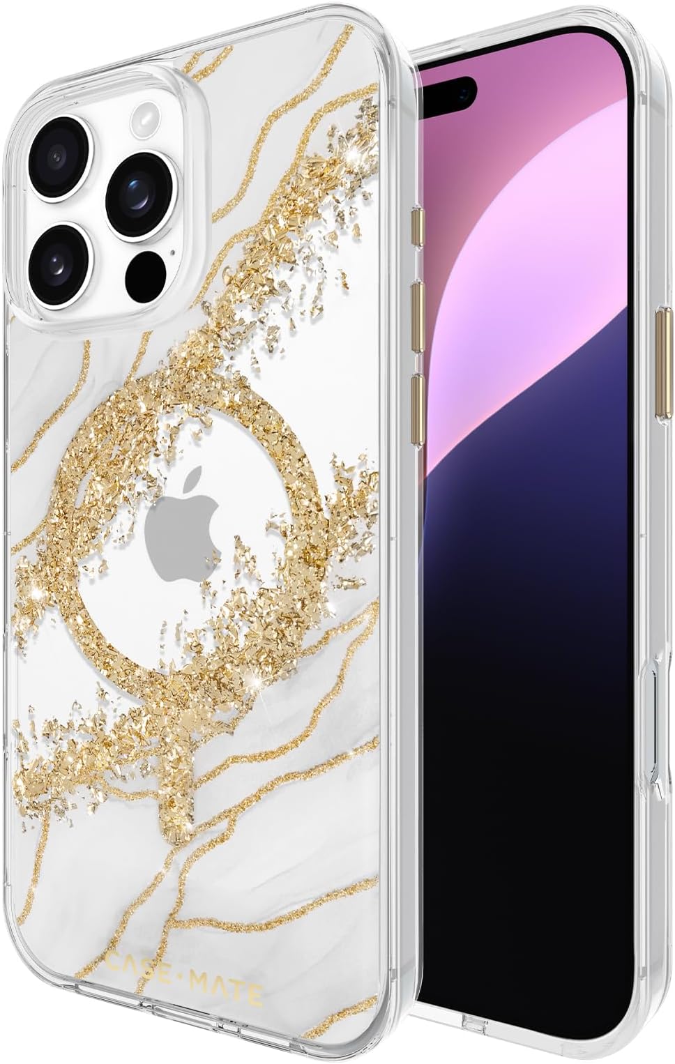 iPhone 16 Pro Max Case [Compatible with MagSafe] - Stylish Marble Phone Case with 12ft Drop Protection - Premium Magnetic Cover for iPhone 16 Pro Max - Karat Granite