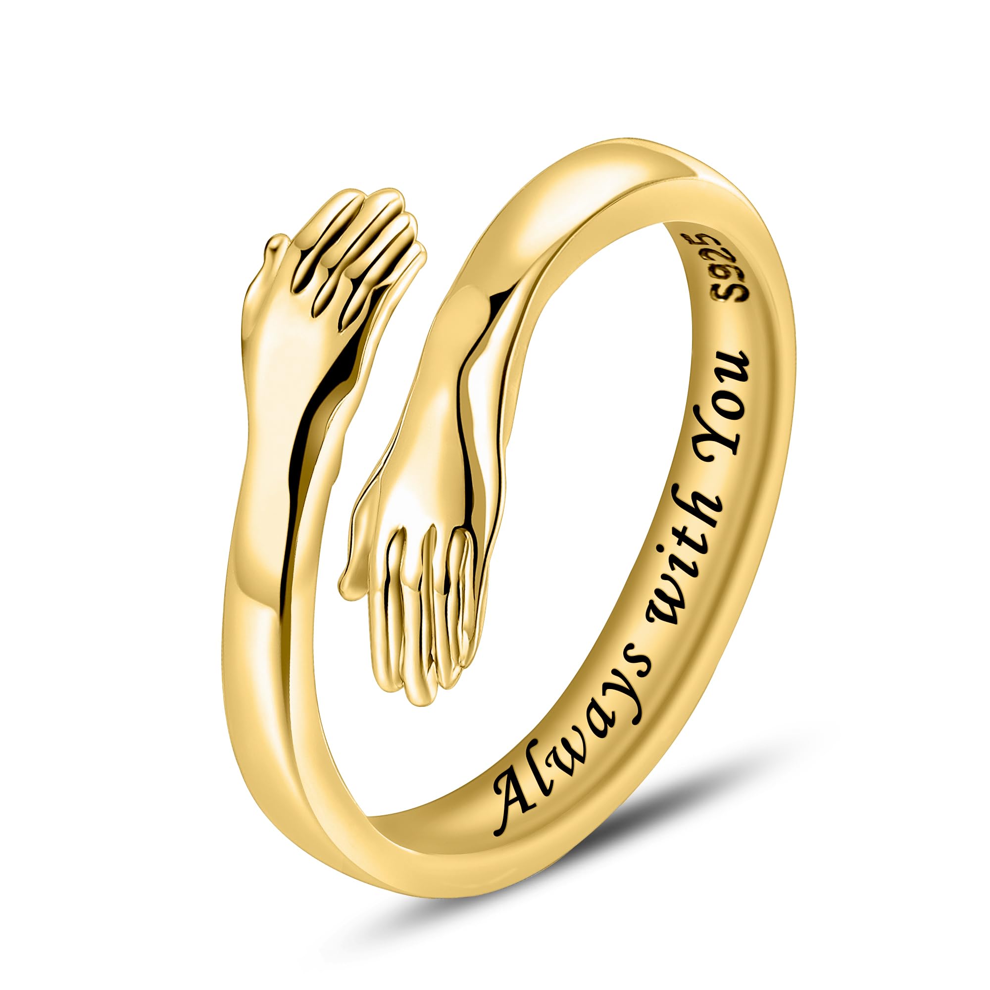 LOVECOM Hugging Hands Ring