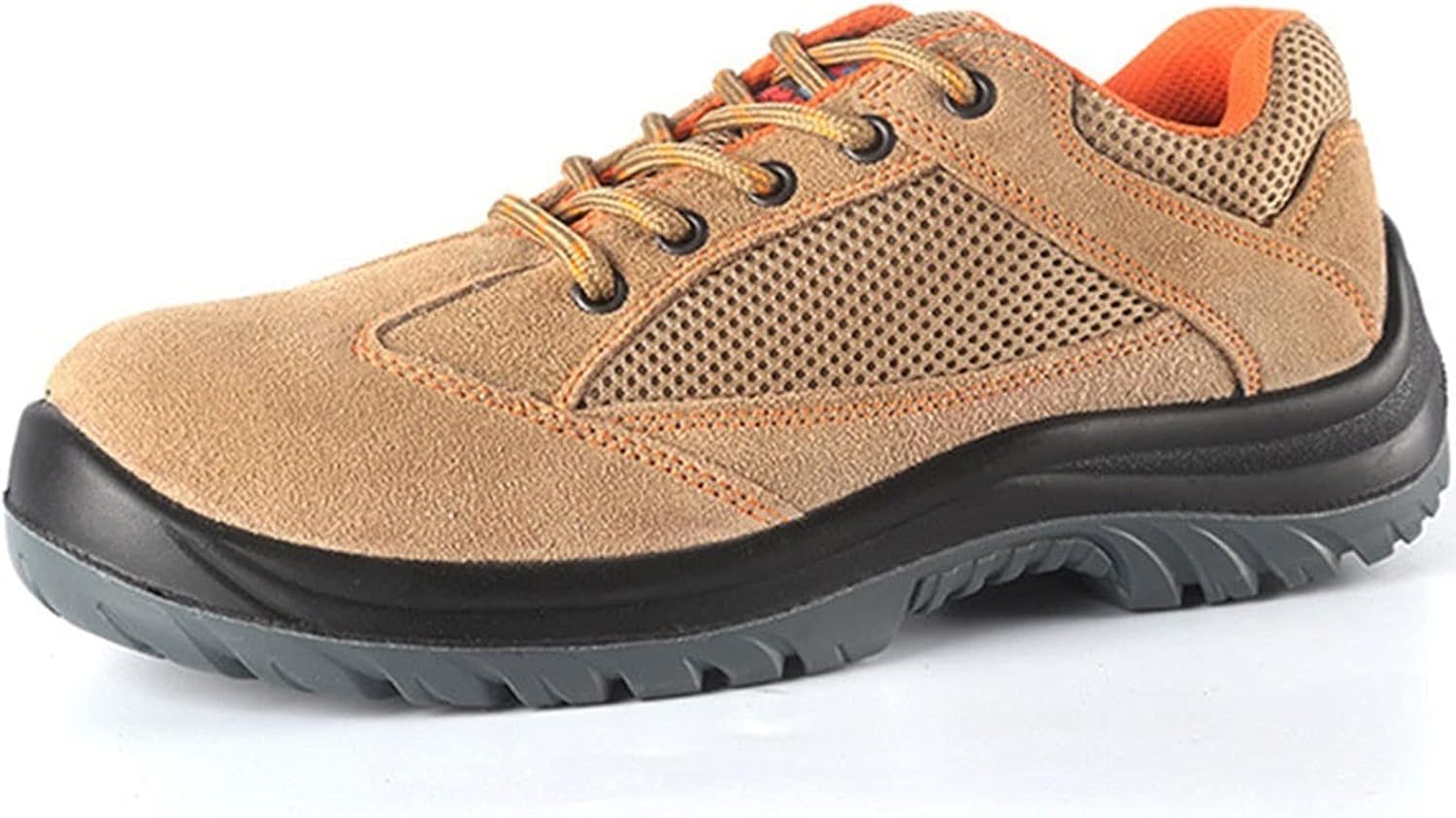 安全靴 作業靴 サンダルタイプ スニーカー メンズ メッシュ 超通気 鋼先芯 ケブラー繊維ミッドソール 軽量 Brown 上等 Size 男女兼用 夏場対応 Color 29cm