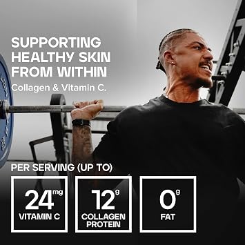 Bulk Collagen Powder with Peptides and Vitamin C, Smooth, 500g | Hydrolysed Bovine Collagen, Joint & Skin Routine, Unflavoured, Easy Mixing