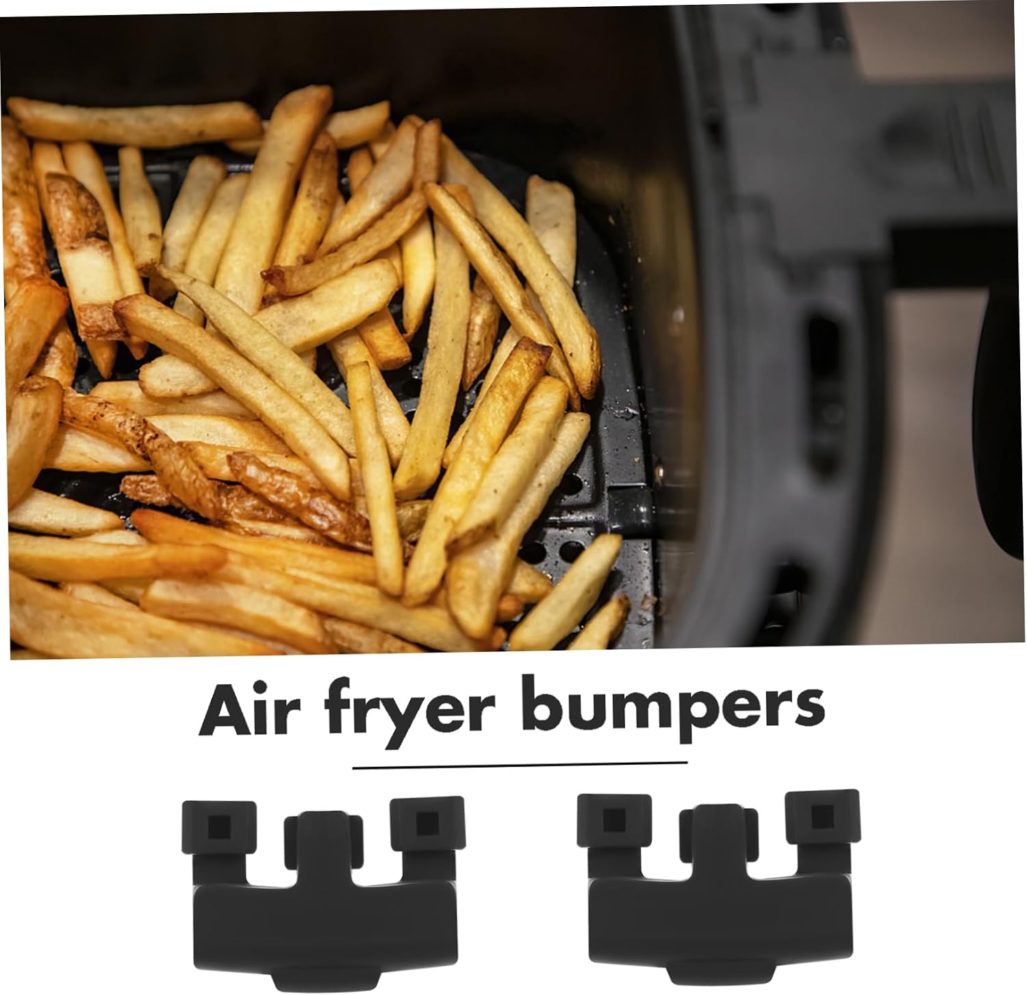 Air Fryer Bumpers Black 10pcs Silicone Replacement Protective Covers
