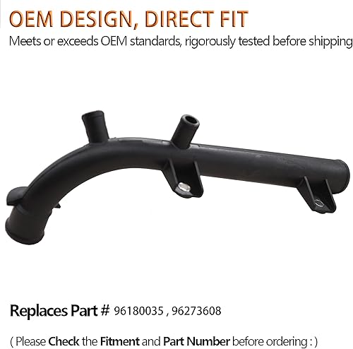 Miniatura 2 de Tubo de agua refrigerante para motor compatible con Chevy Chevrolet Aveo reemplaza # 96180035