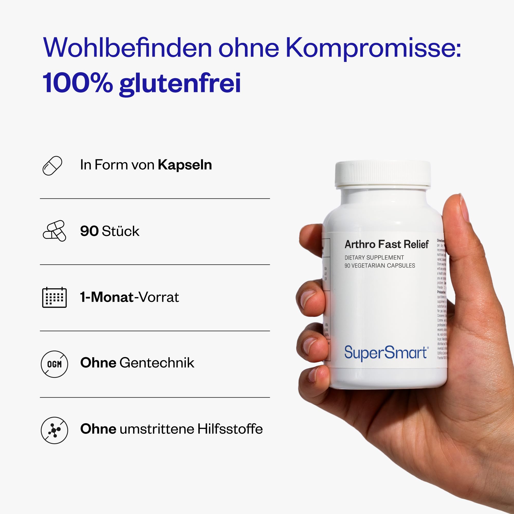 Arthro Fast Relief - Gelenkschmerzen, Beweglichkeit, Knorpel - SuperSmart