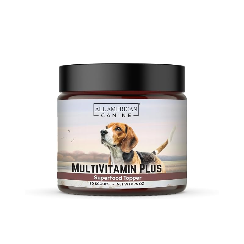 Multivitamínico em Pó para Cães All American Canine, Sabor Carne, 90 Porções