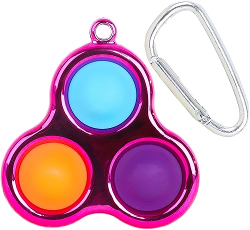 Miniatura 2 de Toyland Juguete sensorial de burbujas para presionar, mucho para elegir (llavero rosa)