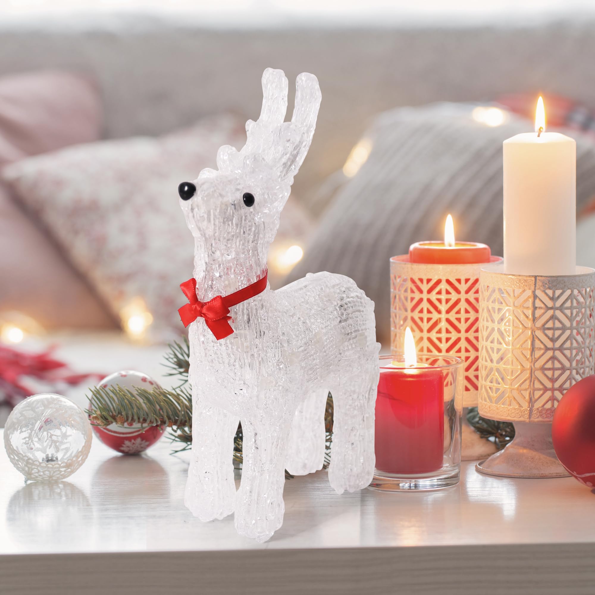 AuveachChristmas Acrylic Lights (Medium Reindeer)