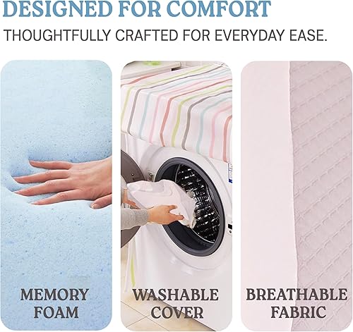 Miniatura 5 de Almohada de elevación de piernas para después de la cirugía, hinchazón y circulación sanguínea, almohada de cuña de espuma viscoelástica de 7