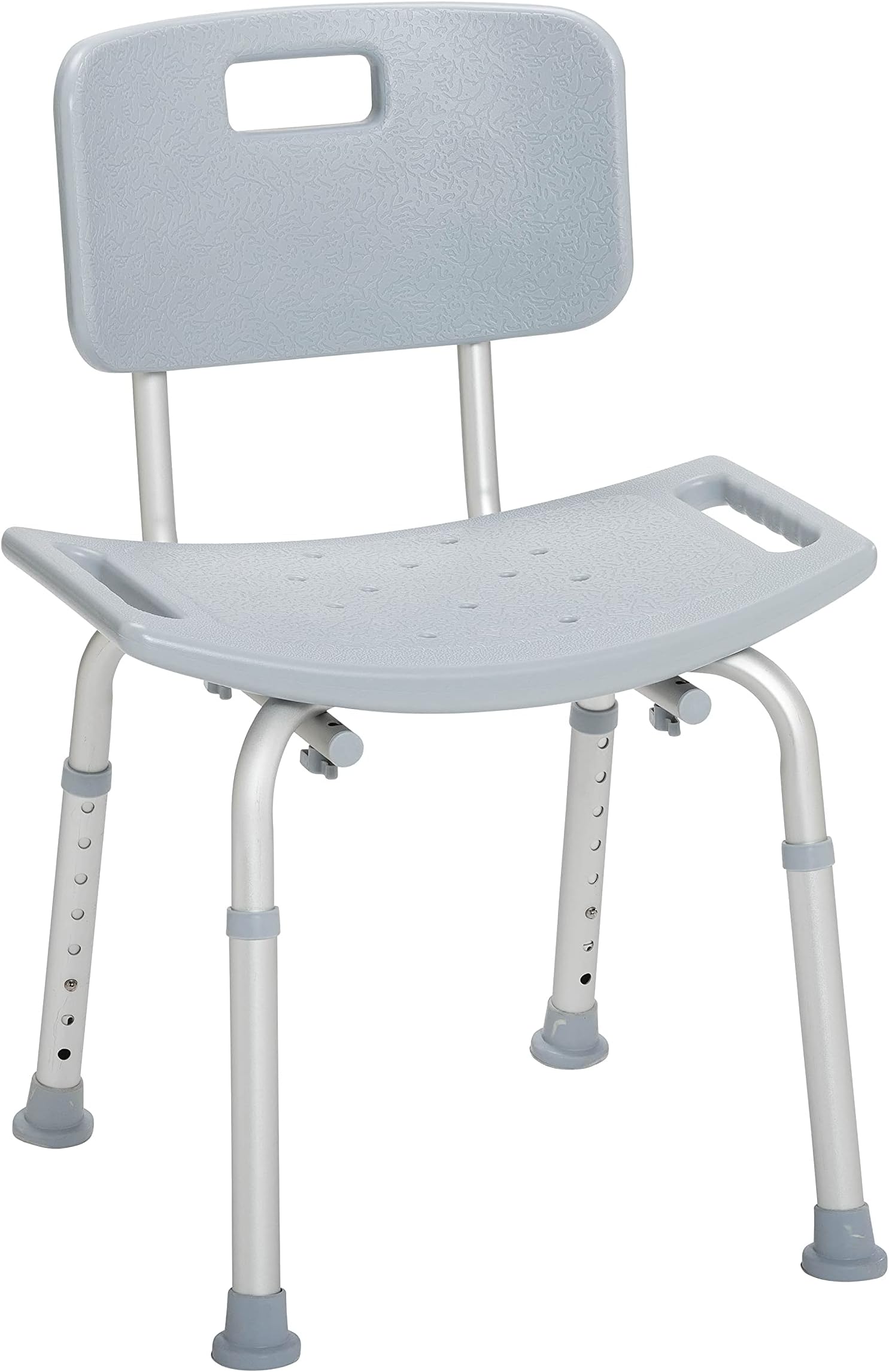 RTL12202KDR Bathroom Bench with Back, Gray